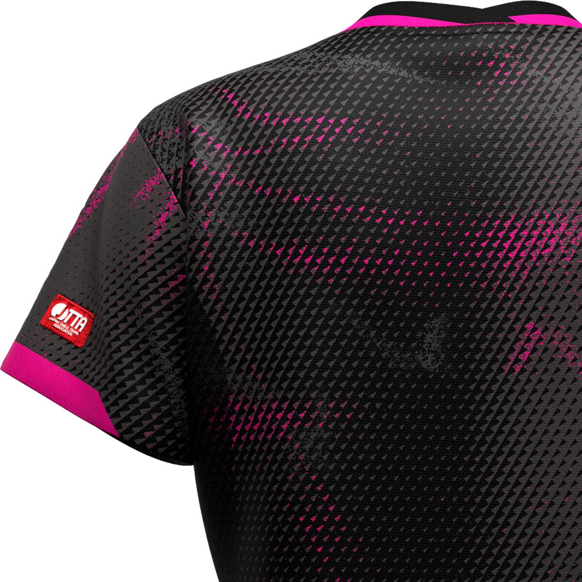Butterfly Elistar 12 Lady Shirt - Black - Back - JTTA logo